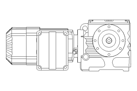 Motor engrenagem sem fim 0,37kW 32 1/min