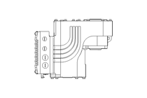 Flat gear servo motor 400 Nm