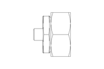 Reducing coupling L 42/10 St ISO8434