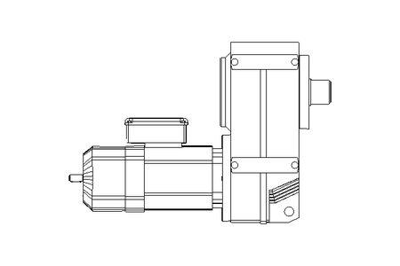 Flachgetriebemotor 0,75kW 20 1/min