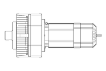 Par.shaft hel. gear motor 0.75kW 20