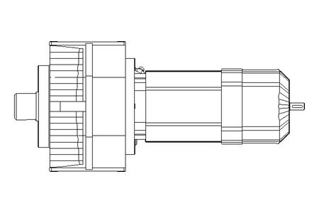 Flachgetriebemotor 0,75kW 20 1/min