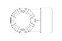 T-connector L 22/22/22 St ISO8434