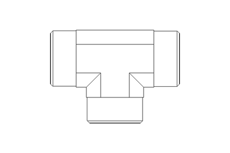 T-connector L 22/22/22 St ISO8434