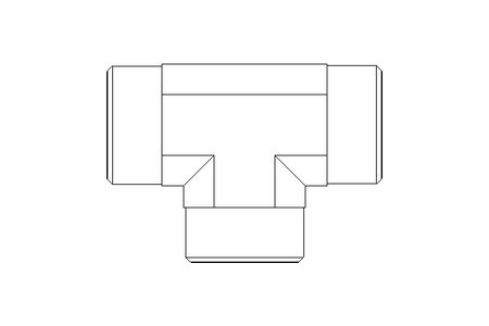 T-connector L 22/22/22 St ISO8434