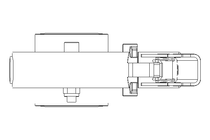 Butterfly valve B DN025 OVO MA E