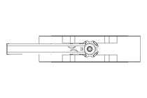 Butterfly valve B DN150 OVO MA E