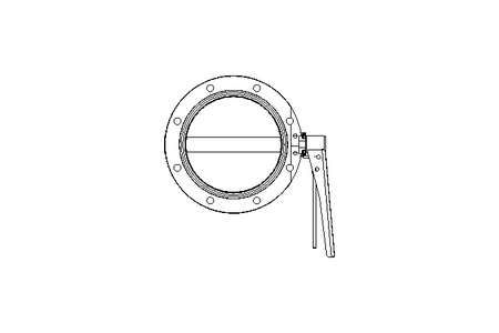 Butterfly valve B DN150 OVO MA E