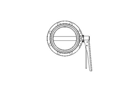 Butterfly valve B DN125 WVM MA E