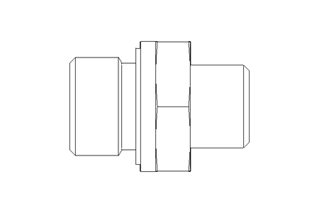 Raccordo a vite L 8 G3/8" Niro ISO8434