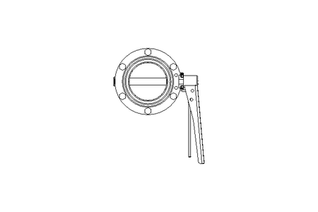 Butterfly valve B DN080 MVM MA E