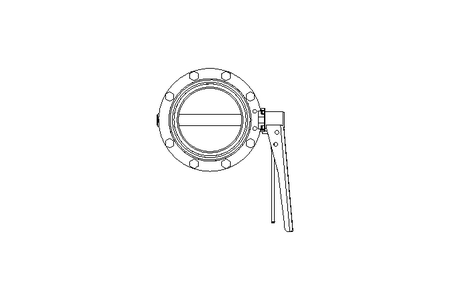 Butterfly valve B DN100 MVM MA E