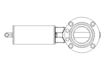 Butterfly valve B DN050 MVM NC E