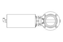 Scheibenventil B DN065 MVM NC E