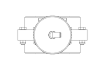 Butterfly valve B DN100 MVM NC E