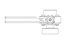 Butterfly valve B DN025 MVL MA E