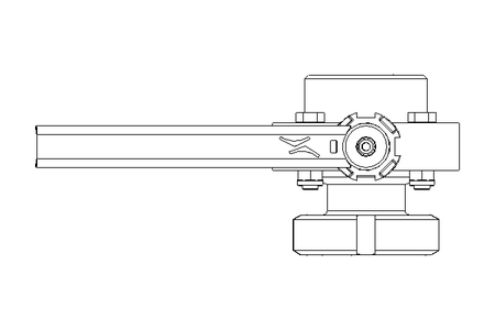 Butterfly valve B DN040 MVL MA E