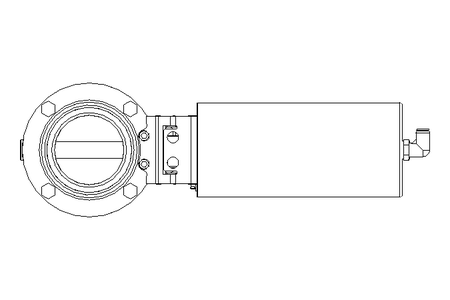 Butterfly valve B DN065 MVL NC E