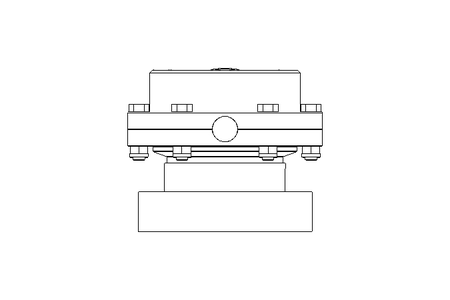 Butterfly valve B DN080 MVL NC E