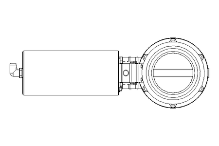 Butterfly valve B DN080 MVL NC E