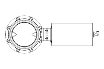 Butterfly valve B DN125 MVL NC E