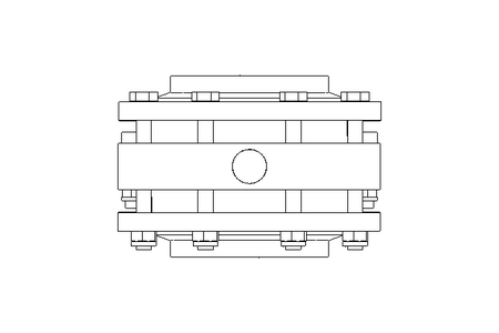 Válvula borboleta B DN080 FVF AA E