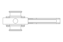 Butterfly valve B DN040 CVC MA E