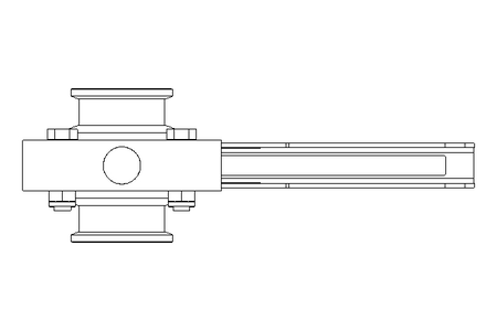 Butterfly valve B DN040 CVC MA E