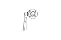 Butterfly valve B DN040 CVC MA E