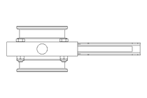 Butterfly valve B DN065 CVC MA E