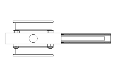 Butterfly valve B DN065 CVC MA E