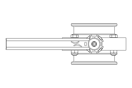 Butterfly valve B DN065 CVC MA E