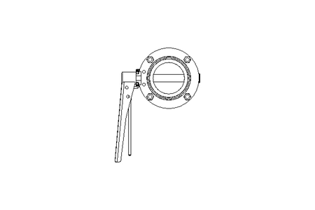 Butterfly valve B DN065 CVC MA E