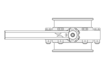 Scheibenventil B DN080 CVC MA E