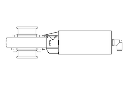 Butterfly valve B DN040 CVC NC E