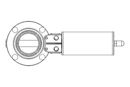 Butterfly valve B DN050 CVC NC E