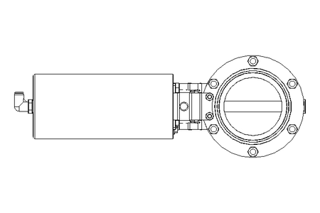 Butterfly valve B DN080 CVC NC E