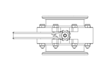 Butterfly valve B DN125 CVC MA E