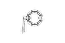 Butterfly valve B DN125 CVC MA E