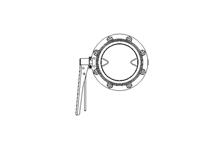 Butterfly valve B DN125 CVC MA E