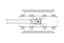 Butterfly valve B DN150 CVC MA E