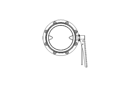 Butterfly valve B DN150 CVC MA E