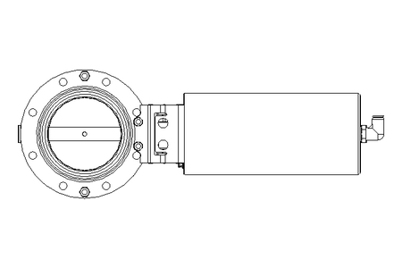 Butterfly valve B DN080 OVO NC E D5