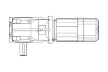 Moteur réducteur 1,5kW 6,5 1/min