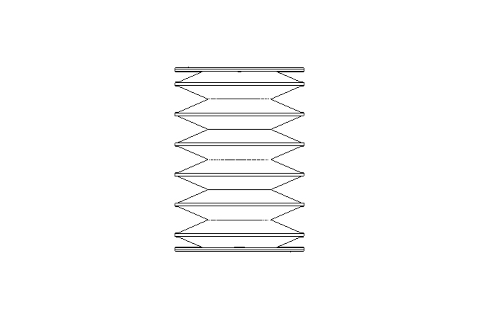 Rubber bellows L=28-146 d=48