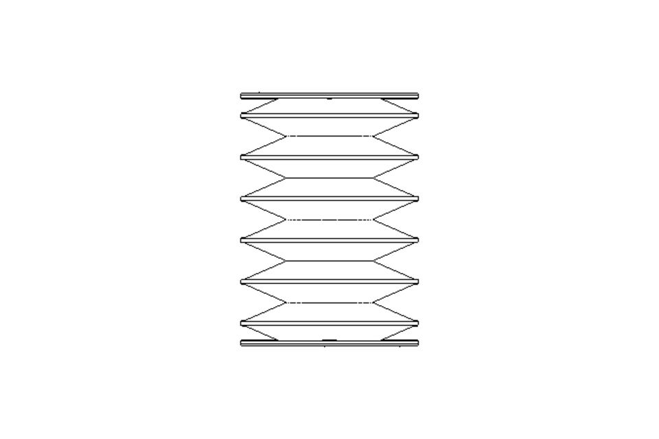 Rubber bellows L=28-146 d=48