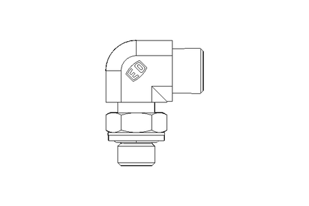 Raccordo a gomito L 10 G1/4" Niro