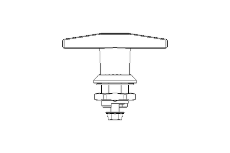 Drehriegel mit Knebelgriff