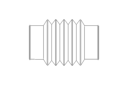 Гофрированный кожух L=88-180 d=68 EPDM