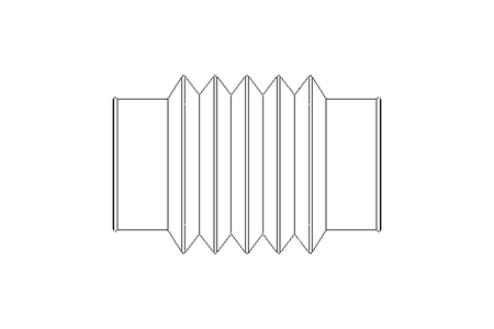 Гофрированный кожух L=88-180 d=68 EPDM